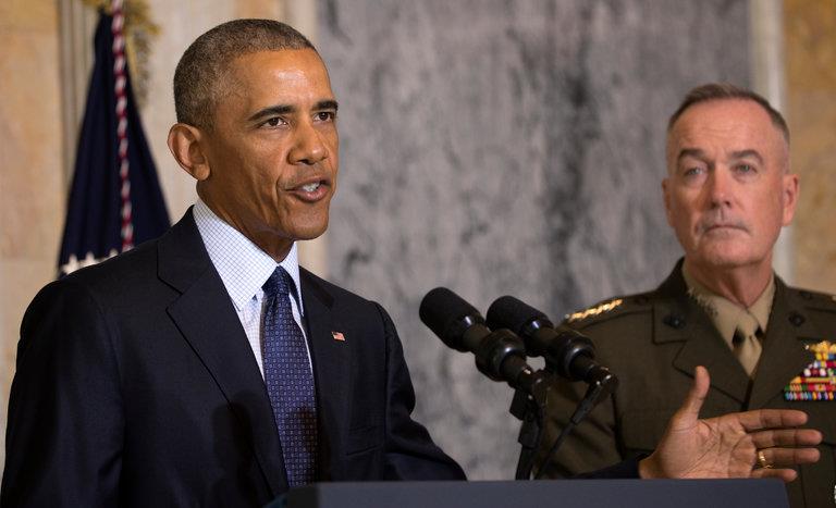 باراك أوباما في مؤتمر صحفي عن  الإرهاب
