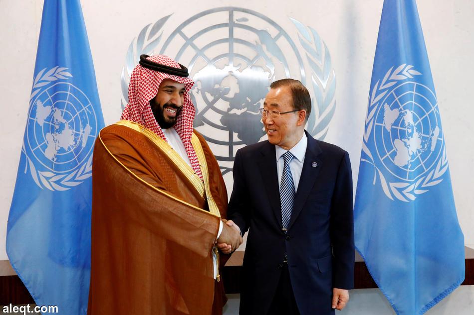 الأمين العام للأمم المتحدة وولي ولي العهد السعودي