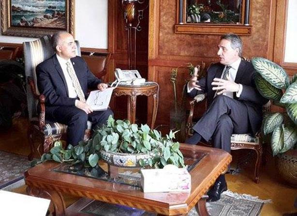 وزير الري يلتقي السفير الهولندي بالقاهرة 