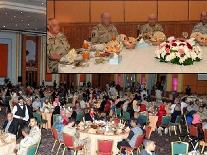 إفطار جماعي لأسر شهداء الجيش والشرطة