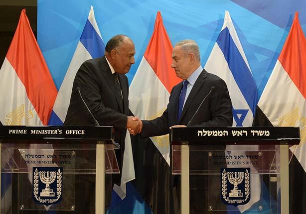 رئيس الوزراء الاسرائيلي يلتقي وزير الخارجية المصري