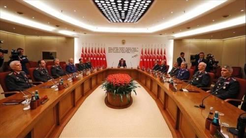 انتهاء اجتماع المجلس العسكري الأعلى في تركيا