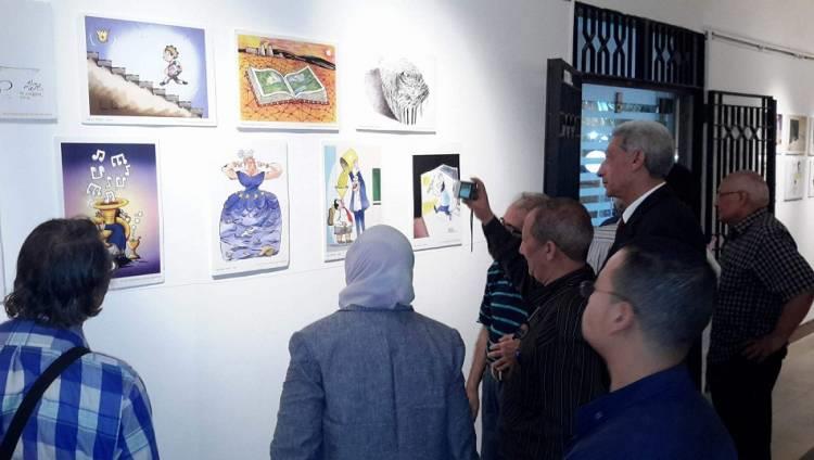افتتاح معرض الملتقى الدولي الثالث للكاريكاتير