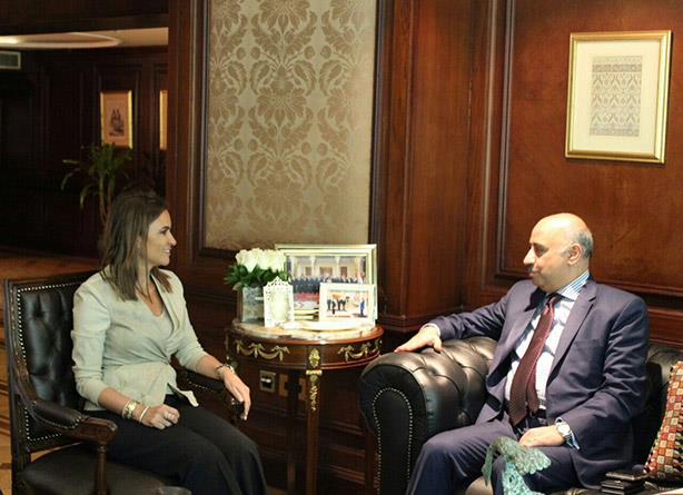 لقاء الوزيرة مع سفير مصر بجاكرتا