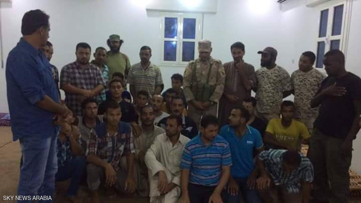 صورة للعمال المصريين المختطفين في ليبيا 