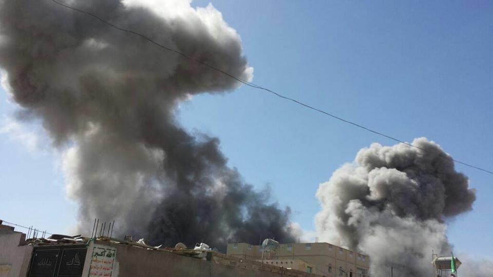 قصف لطائرات التحالف باليمن