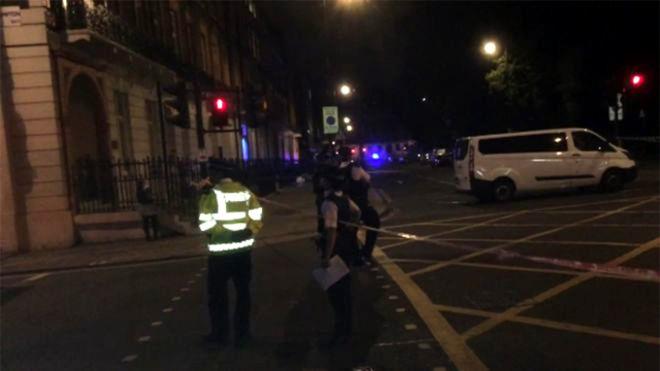 وقع الحادث في ساحة راسل في قلب العاصمة البريطانية