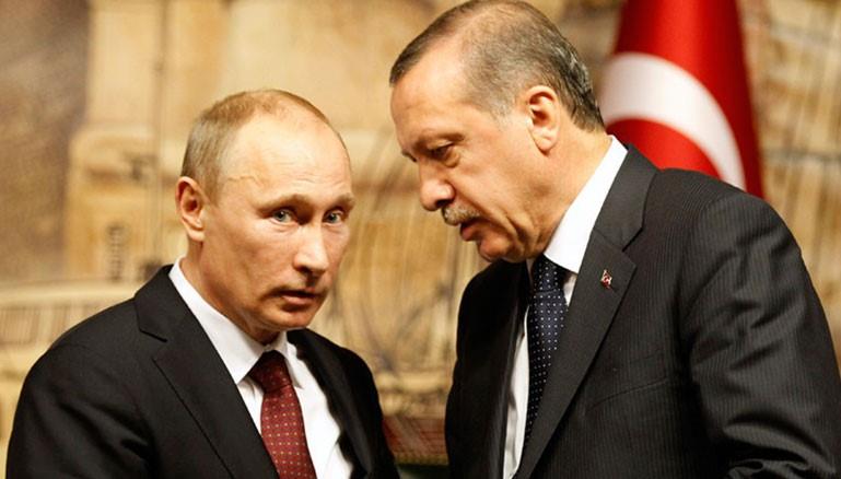 رجب طيب أردوغان مع فلاديمير بوتين