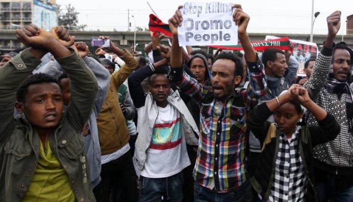 قوات الأمن الإثيوبية قتلت 97 شخصا في احتجاجات مناه