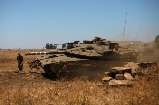 دبابة ميركافا اسرائيلية 