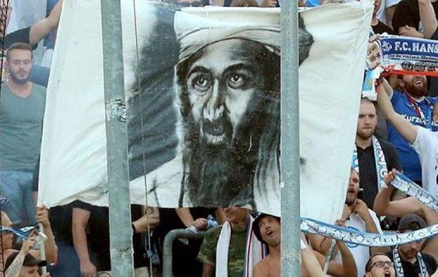 مشجعو نادٍ ألماني يرفعون صورة بن لادن في ذكرى 11 س