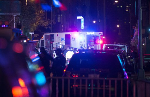 انتشار امني في موقع التفجير في نيويورك في 17 ايلول