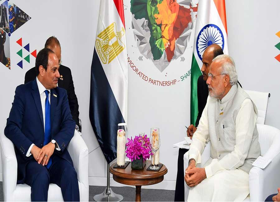 رئيس وزراء الهند يرحب بالسيسي