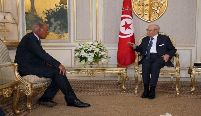 الرئيس التونسي يبحث مع أبوالغيط