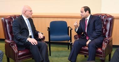 السيسي يلتقي رئيس وزراء لبنان
