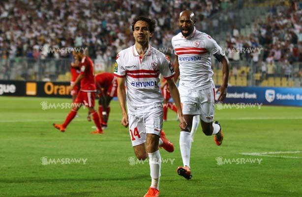 من مباراة الزمالك والوداد المغربي