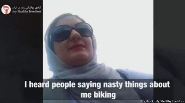 كان يفهم في إيران أن النساء يمكنهن ركوب الدراجات ا