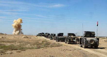القوات العراقية تحرر جزيرة البغدادي بالأنبار من قب