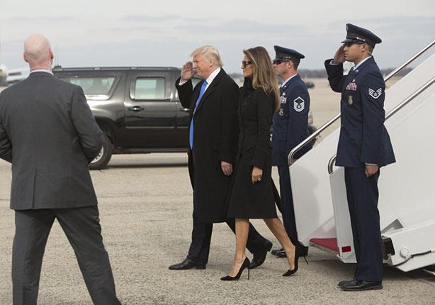 ترامب يصل قاعدة أندروز الجوية