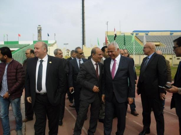 لجنة برلمانية تعاين استعدادات ستاد المصري البورسعي