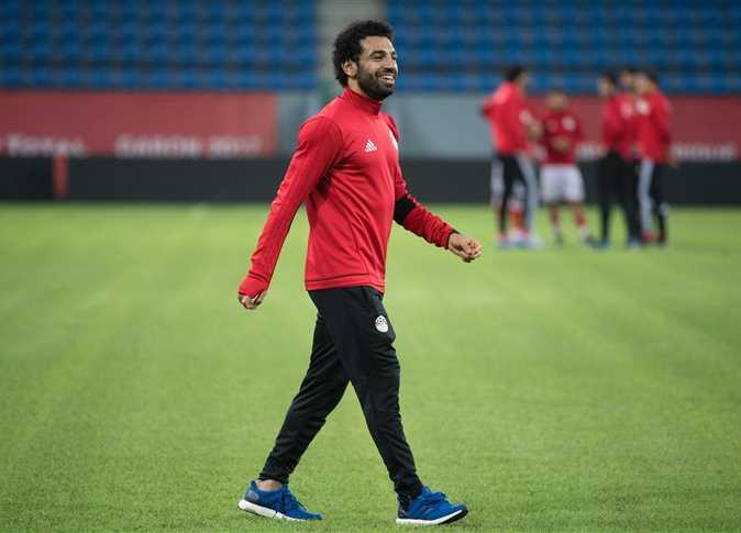 محمد صلاح لاعب منتخب مصر 