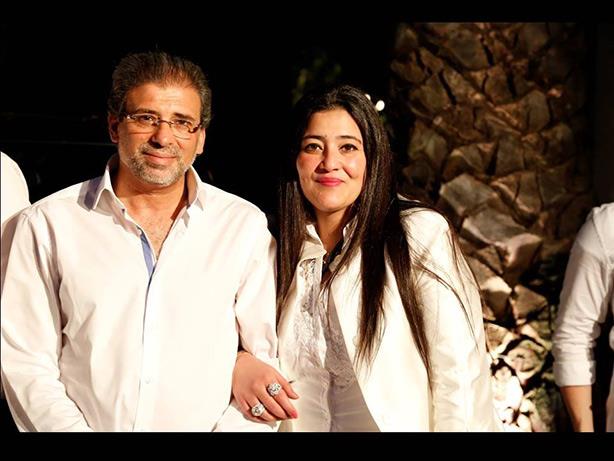 المخرج خالد يوسف وزوجته
