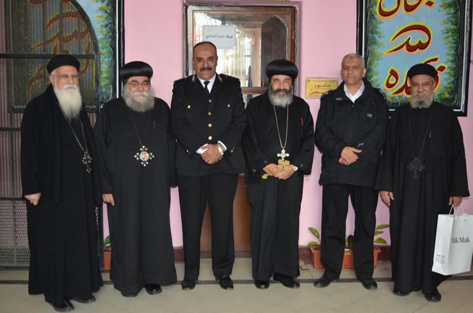 مطران بورسعيد وأسقف الاسماعيلية يزوران سجن بورسعيد