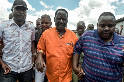 زعيم المعارضة الكينية رايلا  اودينغا يصل الى كاوان