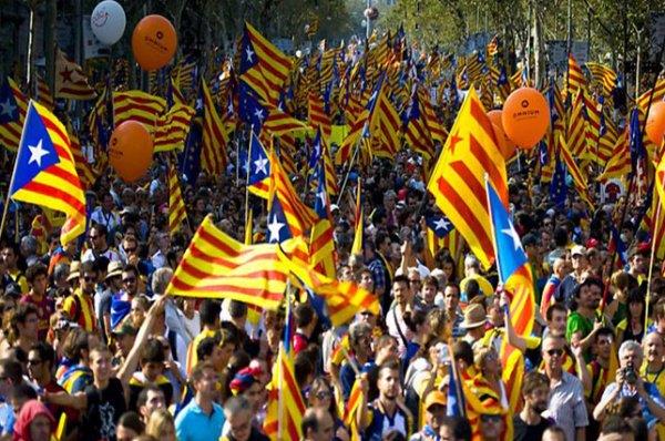 تظاهرات حاشدة في برشلونة