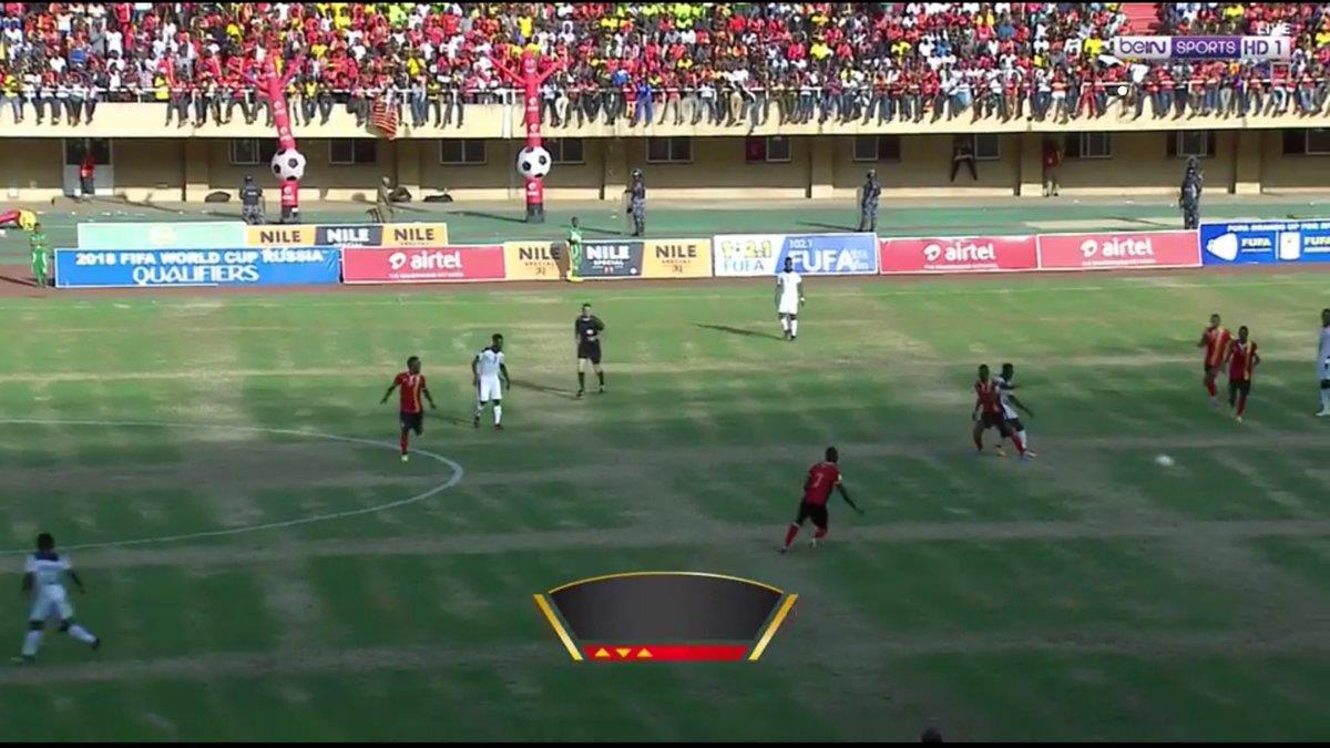جانب من مباراة أوغندا وغانا