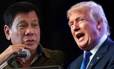 الرئيس الفلبيني رودريجو دوتيرتي ونظيره الأمريكي