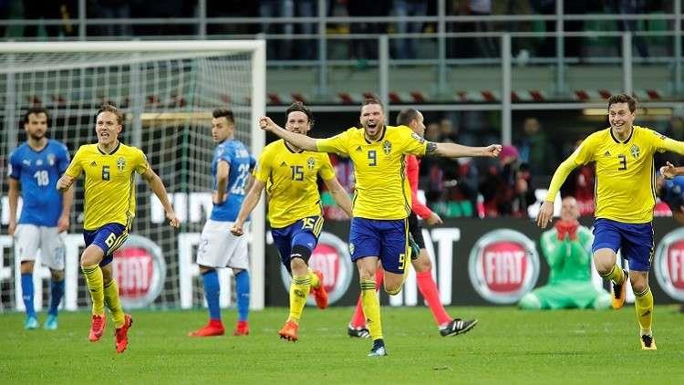 السويد تتأهل للمونديال على حساب إيطاليا
