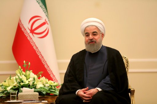 الرئيس الايراني حسن روحاني خلال لقاء في طهران في 6
