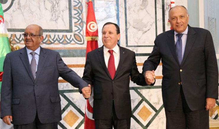 وزراء خارجية مصر وتونس والجزائر يجتمعون في القاهرة