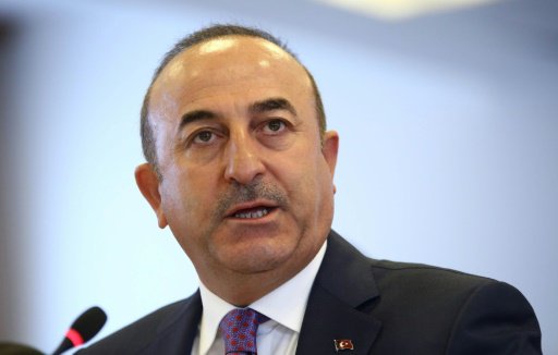 وزير الخارجية التركي مولود تشاوش اوغلو يتحدث في ال