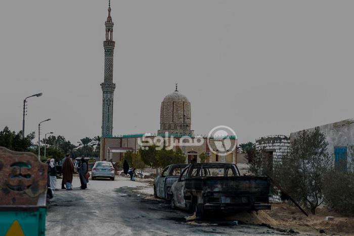 مسجد الروضة بعد الحادث