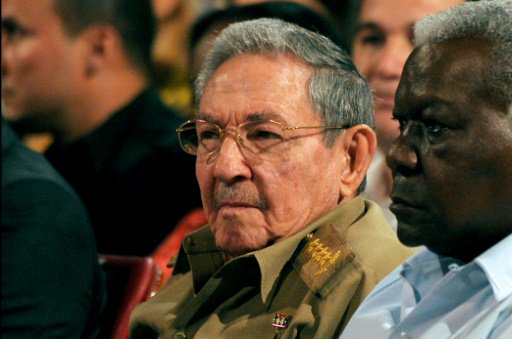 الرئيس الكوبي راوول كاسترو خلال احتفالات بالذكرى ا