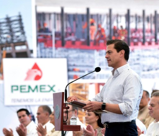 صورة للرئيس المكسيكي انريكي بينيا نييتو خلال حدث ن