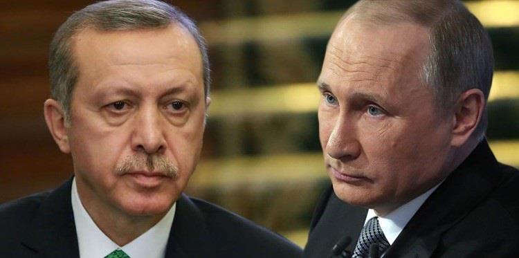 الرئيسان الروسي فلاديمير بوتين والتركي أردوغان