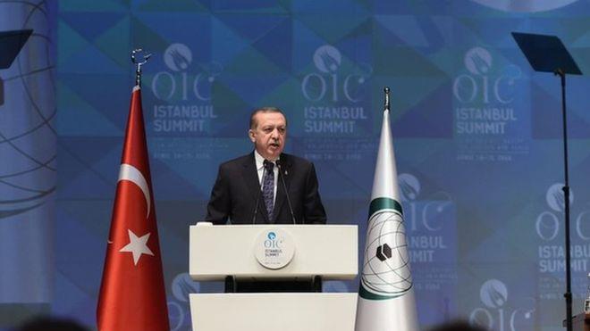 (أرشيف) أردوغان دعا قادة دول المنظمة إلى اتخاذ موق