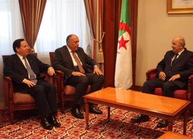 وزراء خارجية مصر وتونس والجزائر