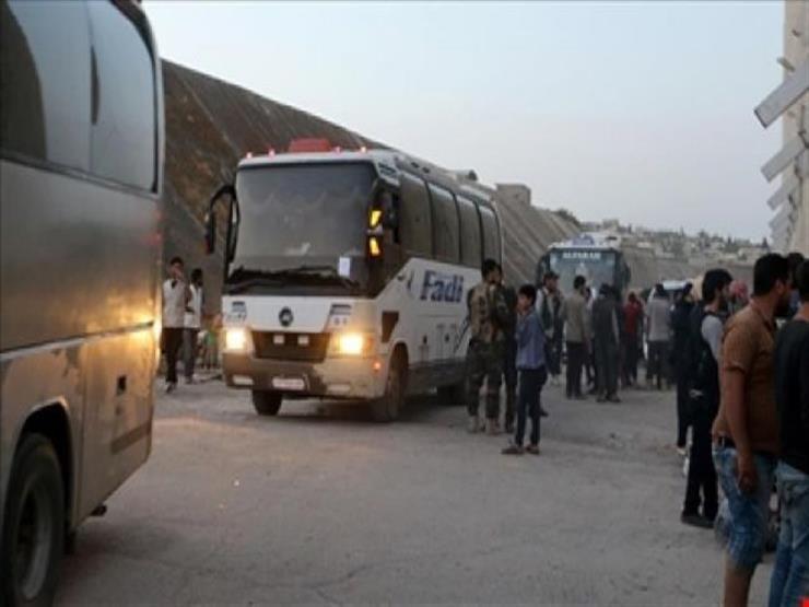 حافلات نقل مسلحي المعارضة من ريف دمشق