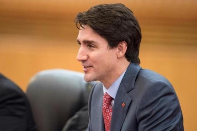 رئيس الوزراء الكندي جاستن ترودو خلال زيارة الى الص