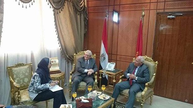 محافظ بورسعيد يستقبل القنصل الأمريكي بالقاهرة