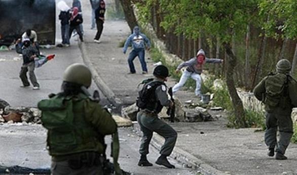 مواجهات بين فلسطنيين وقوات الاحتلال الإسرائيلي    