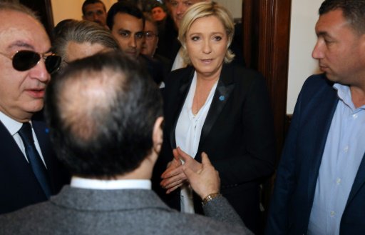 مرشحة اليمين المتطرف الى الرئاسة الفرنسية مارين لو