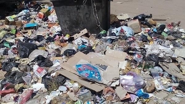 كميات القمامة الموجودة في أحياء مدينة أسوان (2)