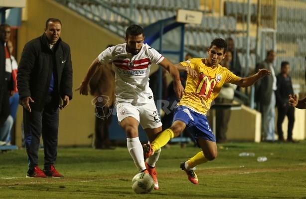 جانب من لقاء الزمالك والنصر للتعدين