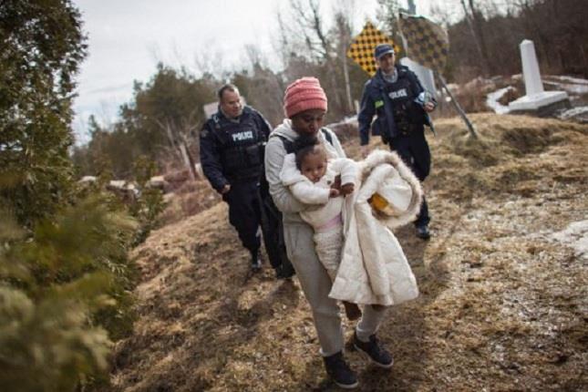 عبور المهاجرين لحدود كندا 