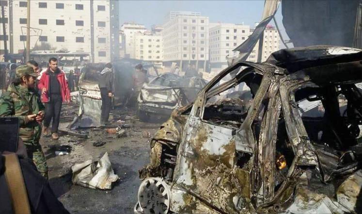 عشرات القتلى والجرحى في تفجيرين جنوبي دمشق